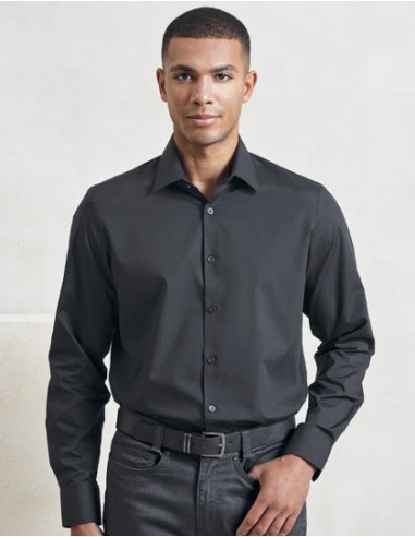 PRE-PR203-Men’s Long Sleeve ‘Recyclight’ Poplin Shirt